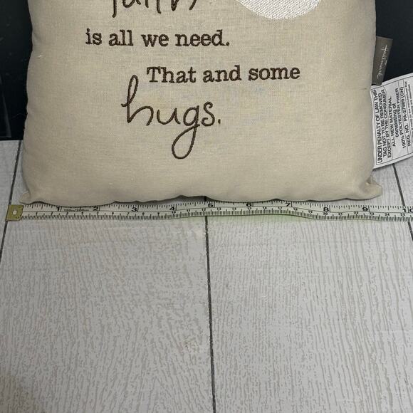 Hallmark Ivory Faith and Hugs Pillow - Picture 4 of 11